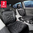 Alpena Black Padded Universal Fit Luxury Seat Cover, 2-pack