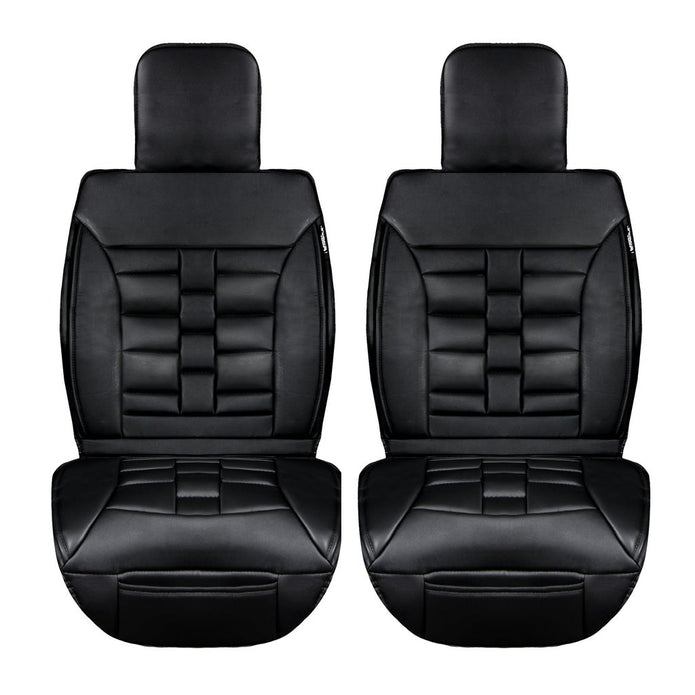 Alpena Black Padded Universal Fit Luxury Seat Cover, 2-pack