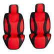 Alpena Red Racer Universal Fit Luxury Seat Cover, 2-pack