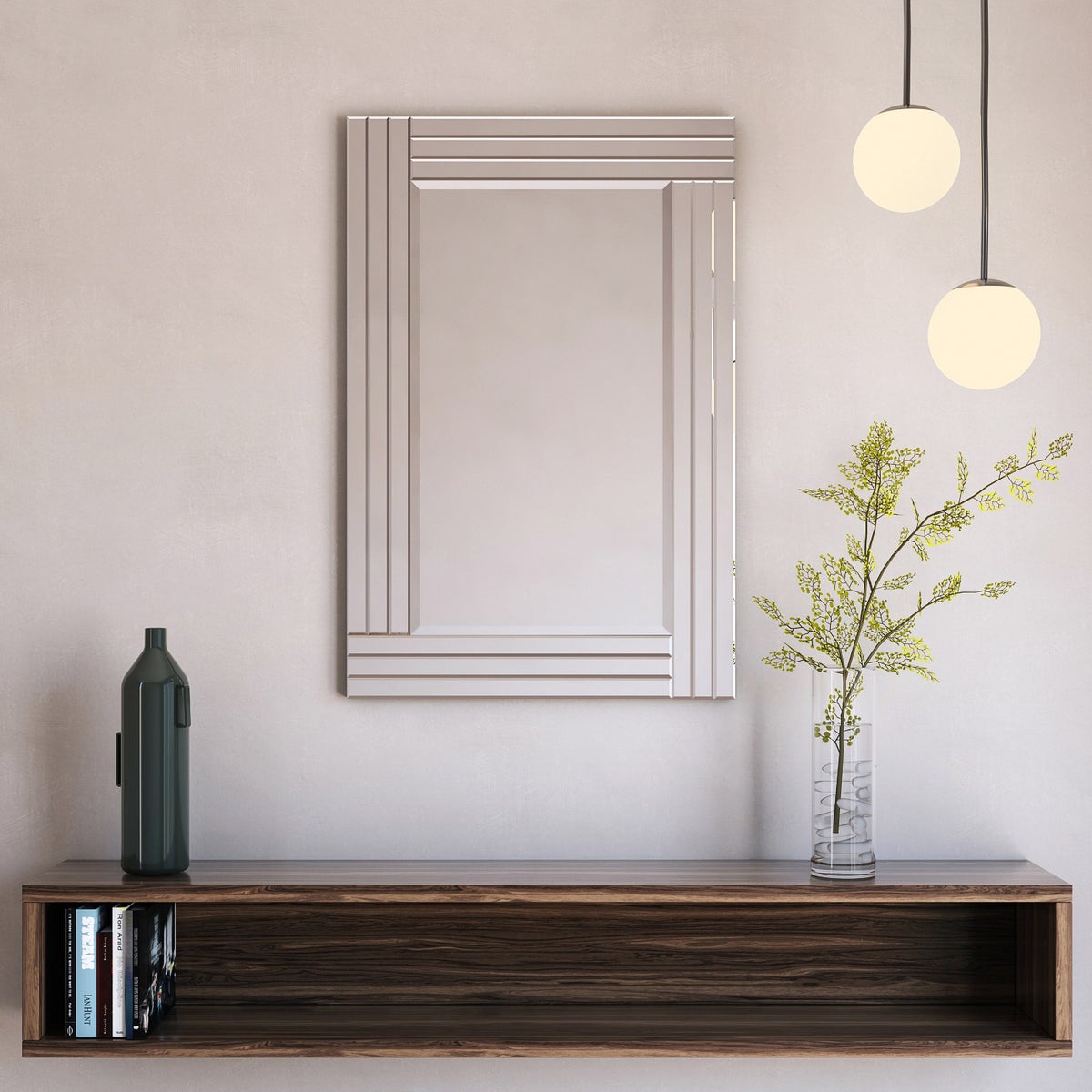 Appollo Essex Modern Mirror 61 cm x 91 cm (24 in. x 36 in.)