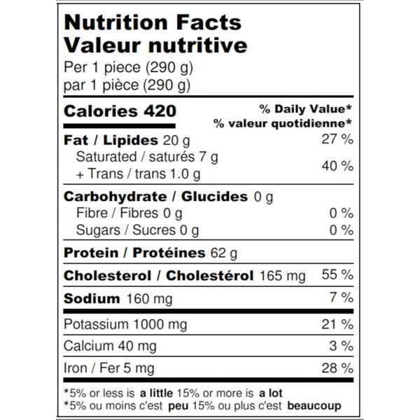 Springvale New Zealand Boneless Grass Fed Beef Rib Steaks 290 g (0.64 lb) x 10 pack