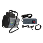 Canopia by Palram Greenhouse 1500 W Portable Splash Resistant Fan Heater with Digital Thermostat