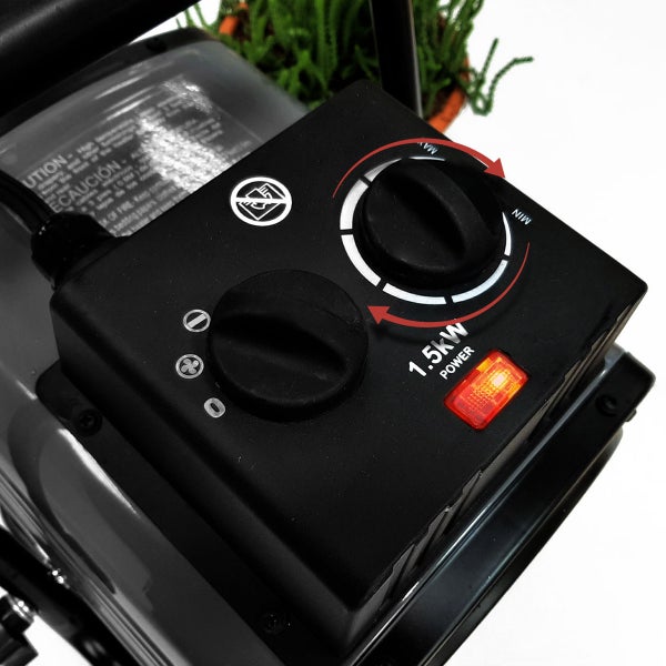 Canopia by Palram Greenhouse 1500 W Portable Splash Resistant Fan Heater with Digital Thermostat