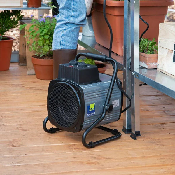 Canopia by Palram Greenhouse 1500 W Portable Splash Resistant Fan Heater with Digital Thermostat