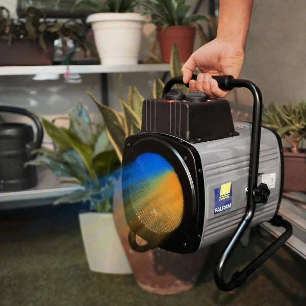 Canopia by Palram Greenhouse 1500 W Portable Splash Resistant Fan Heater with Digital Thermostat
