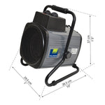 Canopia by Palram Greenhouse 1500 W Portable Splash Resistant Fan Heater with Digital Thermostat