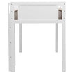 Delta Children White Twin Loft Bed with Guardrail and Ladder