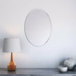 Appollo Lauren Modern 51 cm x 71 cm (20 in. x 28 in.) Oval Frameless Beveled Mirror