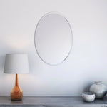 Appollo Lauren Modern 51 cm x 71 cm (20 in. x 28 in.) Oval Frameless Beveled Mirror