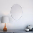 Appollo Lauren Modern 51 cm x 71 cm (20 in. x 28 in.) Oval Frameless Beveled Mirror