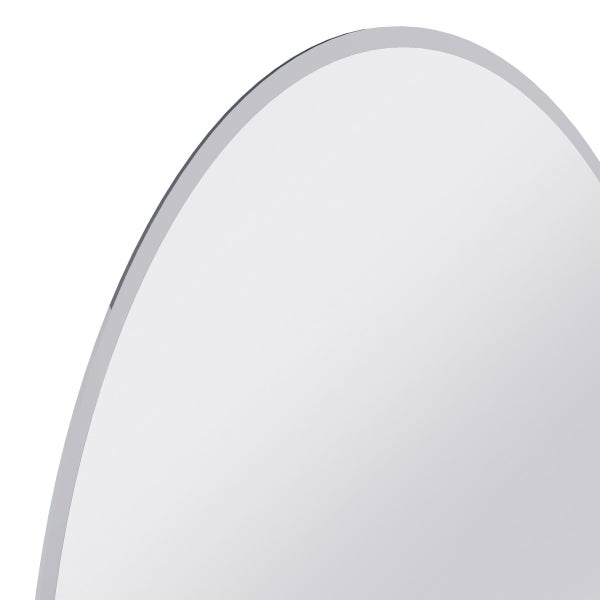 Appollo Lauren Modern 51 cm x 71 cm (20 in. x 28 in.) Oval Frameless Beveled Mirror