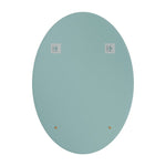 Appollo Lauren Modern 51 cm x 71 cm (20 in. x 28 in.) Oval Frameless Beveled Mirror