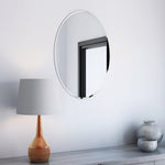 Appollo Lauren Modern 51 cm x 71 cm (20 in. x 28 in.) Oval Frameless Beveled Mirror