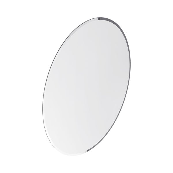 Appollo Lauren Modern 51 cm x 71 cm (20 in. x 28 in.) Oval Frameless Beveled Mirror