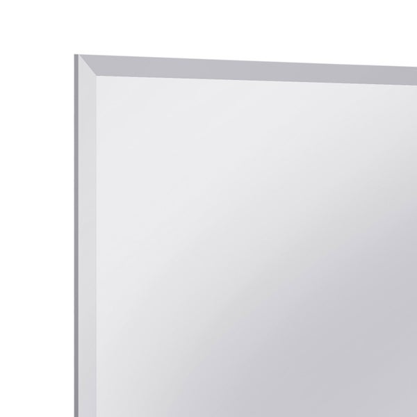 Appollo Kaden Modern 55.8 cm x 71 cm (22 in. x 28 in.) Rectangular Frameless Beveled Mirror
