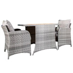 Allspace 3-piece Balcony Patio Bistro Set