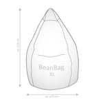 Gouchee Home Malibu Bean Bag Chair, Orange