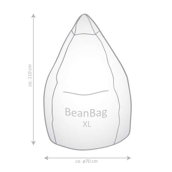 Gouchee Home Malibu Bean Bag Chair, Orange