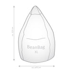 Gouchee Home Malibu Bean Bag Chair, Orange
