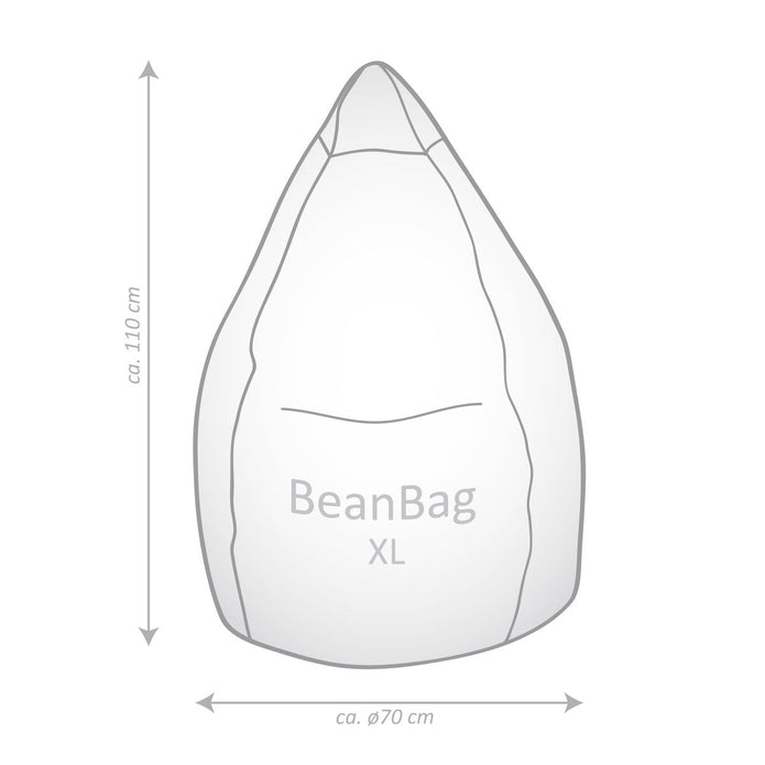 Gouchee Home Malibu Bean Bag Chair, Orange
