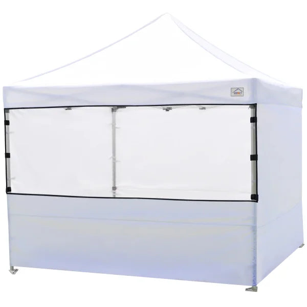 10x10 ft. Canopy Service Tent with Clear Protective 10’ Shield and Enclosure sidewalls