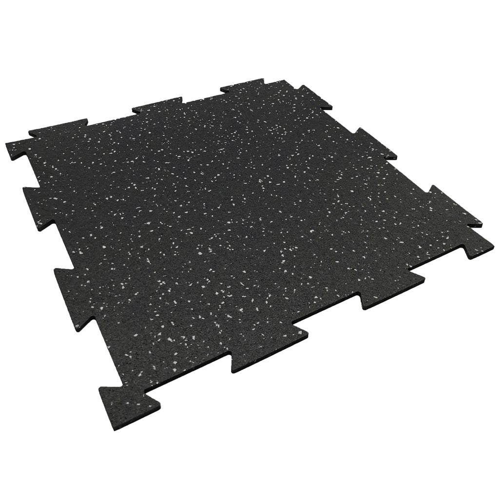 Rubber King Challenger Series Interlocking Floor Tiles, 10-pack