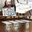 Lifetime 182.9 cm (6 ft.) Commercial-grade Nesting Tables and Cart, 22-pack