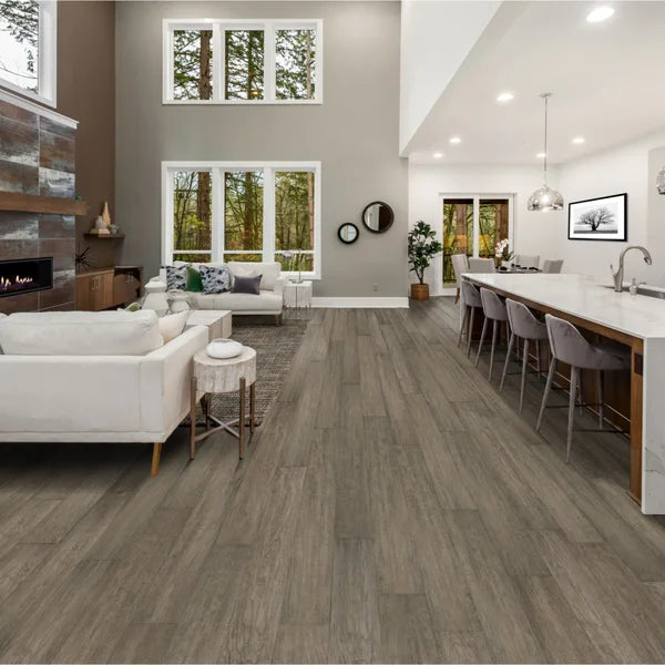 Versaclic Antique Sawmill Oak 22.8 cm (9 in.) Rigid Core Vinyl Plank, 1 Box: 14.73 sq. ft.