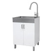 Transform 24.2 in. All-In-One RTA Laundry Cabinet with Stainless Steel Sink and Faucet