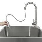 Transform 24.2 in. All-In-One RTA Laundry Cabinet with Stainless Steel Sink and Faucet