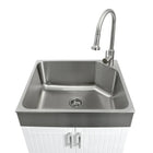 Transform 24.2 in. All-In-One RTA Laundry Cabinet with Stainless Steel Sink and Faucet