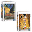 Eurographics 2-pack Puzzle Set- Van Gogh’s Café at Night and Klimt’s The Kiss 1000 Pieces