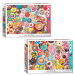 Eurographics 2-pack Puzzle Set- Cupcake Party and Donut Party 1,000-pieces