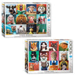 Eurographics 2-pack Puzzle Set- Funny Dogs and Funny Cats 1,000-pieces