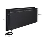 Real Flame 124.5 cm (49 in.) Wall Mount/Recessed Electric Fireplace Insert