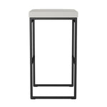 Amisco Easy Modern Bar or Counter Stool, Grey Seat and Black Base
