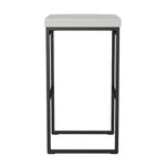 Amisco Easy Modern Bar or Counter Stool, Grey Seat and Black Base