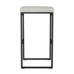 Amisco Easy Modern Bar or Counter Stool, Grey Seat and Black Base