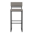Amisco Everly Modern Stool, Grey Seat and Black Base