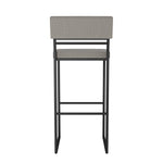 Amisco Everly Modern Stool, Grey Seat and Black Base