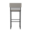 Amisco Everly Modern Stool, Grey Seat and Black Base