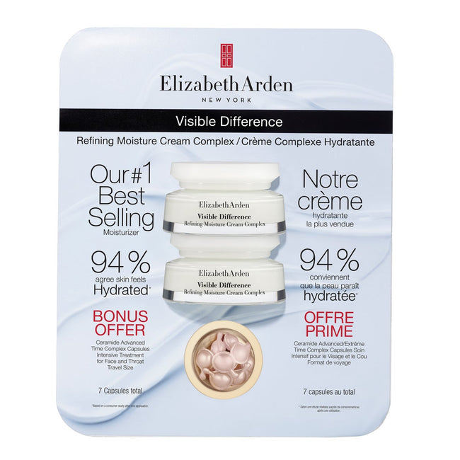 Elizabeth Arden Visible Difference Refining Moisture Cream, 2 x 75 mL