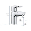 Mono Block Bathroom Faucet