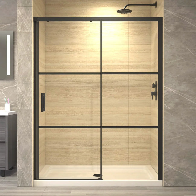 Appollo Bradford 60 in. Black Matte Shower Kit
