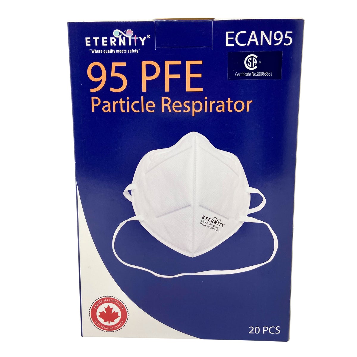 Eternity - 95PFE Particle Respirator N95 - 20 masks