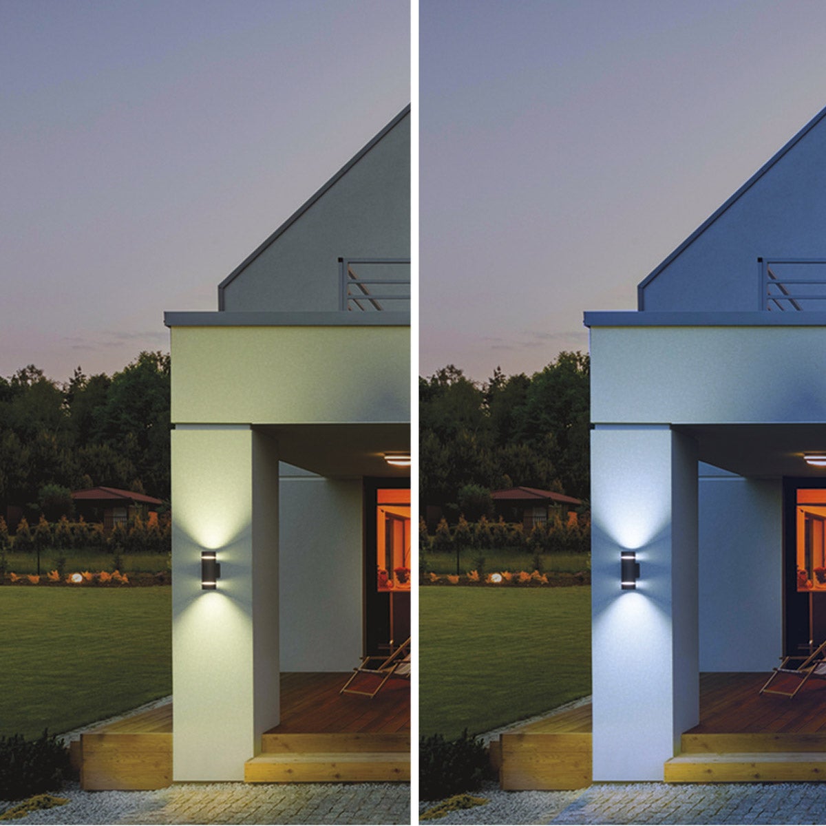 Atomi Smart Wi-Fi Rotundus Outdoor Wall Sconces -2-pack