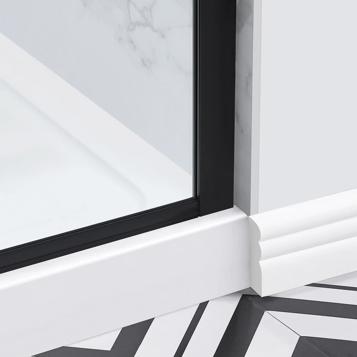 OVE Decors Dayton Frameless Glass Alcove Shower Door