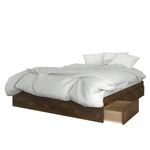 Nexera Modern Queen Storage Bed, Truffle