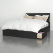 Nexera Modern Queen Storage Bed, Black