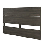 Nexera Modern Queen Storage Bed, Bark Grey